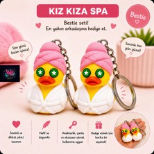 WLS Studio 2’li Bestie Spa Ördek Anahtarlık Seti - En Yakın Arkadaşa Özel Kız Kıza Hediye ve Çanta Aksesuarı