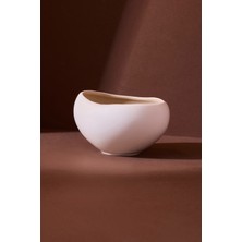 Perotti Roma Beige Porselen Kase 12.2X11.5X7.6 cm