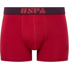 U.s. Polo Assn. Erkek Bordo-Lacivert-Antrasit Kutulu 3 Lü Boxer - Çoklu Renk - ILC2.80Q52G1W