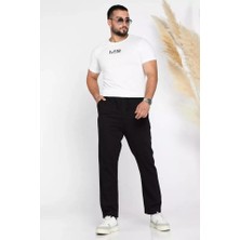 Yazı Guesto Erkek Slim Fit Dar Kesim Beli Bağlamalı Casual Jogger Pantolon 7695