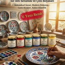 Art Elegant Sır Altı Seramik ve Çini Boyaları 6 Renk