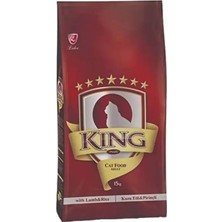 King Plus Kuzu Etli Yetişkin Kedi Maması 15 kg