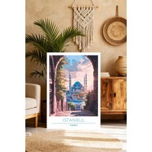 Mgi Design Lüks Vintage Seyahat Posteri Minimalist Kanvas Tablo Yatak Odası Tablosu