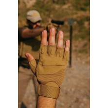 Single Sword SC 1002 Kısa Parmak Taktik ve Outdoor Eldiveni – Dayanıklı Operasyon Modeli Yarım Parmak | Beden: XL | Renk: Bej