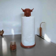Multiogz Inek Figürlü Dekoratif Kağıt Havluluk - 3D Tasarım Mutfak Havlu Tutucu