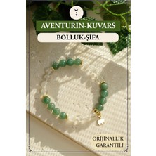 Orenda Design Aventurin, Kristal Kuvars, Fil Sembollü Doğal Taş Bileklik – Bolluk & Şifa Enerjisi
