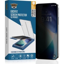 Buff Labs iPhone 17/17 Pro/16 Pro 5d Privacy Easyfit Ekran Koruyucu