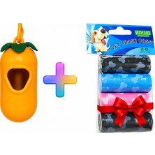 Hayal Patishop Köpek Kaka Poşeti Dispenseri & Dışkı Torbası Taşıma Aparatı 4 + 1 Rulo Hediye
