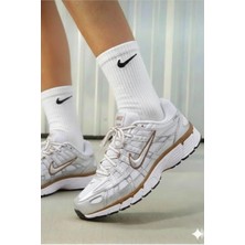Nike P-6000 Womens Sneaker White Kadın Günlük Spor Ayakkabı Gri