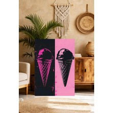 Mgi Design Premium Kalite Pembe Eklektik Tablo Modern Tarzda Kanvas Tablo Çalışma Odası Sanatı