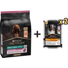 Pro Plan Somonlu Küçük Irk  Köpek Maması 3 kg + 2 Adet Pro Plan Everyday Nutrition Hindili Köpek Konservesi 400 gr