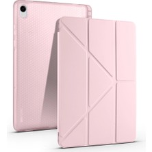 Galaxy Tab S11 Kılıf Zore Tri Folding Kalem Bölmeli Standlı Kılıf