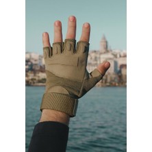 Single Sword SC 1002 Kısa Parmak Taktik ve Outdoor Eldiveni – Dayanıklı Operasyon Modeli Yarım Parmak - Beden: XL | Renk: Haki