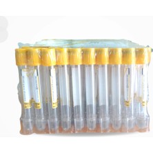 Vacusera Vakumlu Jelli Boş Tüp 5 ml (Sarı Kapak) 100'LÜ Paket