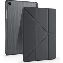 Galaxy Tab A11 Plus Kılıf Zore Tri Folding Kalem Bölmeli Standlı Kılıf