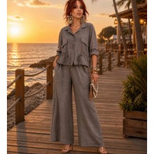 Boutique Bade Ithal Keten Takım(Pantolon-Ceket)