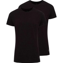 U.S. Polo Assn. Erkek Siyah 2 Li Bisiklet Yaka %100 Pamuk Atlet Set 2010KM.B.ONN.8.IE.C.0.LD1.9E6.EK