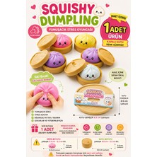 Ziventa 1 Adet Küçük Boy Dumpling Slow Rising Stres Oyuncağı Squishy Yumuşacık Kawaii Sıkılabilir Oyuncak Blind Box Kapalı Kutu Çin Mantısı Mystery Sukuşi