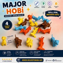 Major Hobi Köpek Figürü Seti – 4 Farklı Pozisyon Karışık Renk Mini Koleksiyon