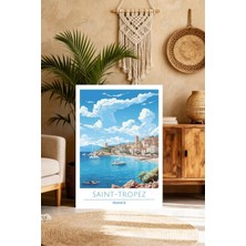Mgi Design Lüks Vintage Seyahat Posteri Modern Tarzda Kanvas Tablo Çalışma Odası Sanatı