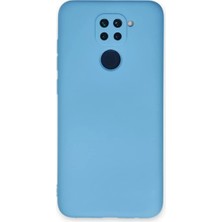 Armüz Xiaomi Redmi Note 9 Kılıf Nano Içi Kadife Silikon - Mavi