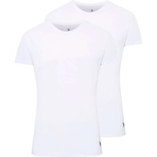 U.S. Polo Assn. Erkek Siyah 2 Li Bisiklet Yaka %100 Pamuk Atlet Set 2010KM.B.ONN.8.IE.C.0.LD1.9E6.EK