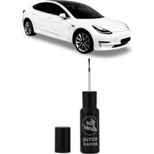 Cekar Store Tesla Pearl White Ppsw Sedefli Rötuş Boyası 25 + 25 ml Fırçalı Şişe Set