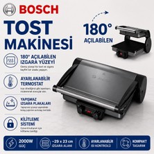 Bosch Mutfak Tartısı Destekli Tost ve Izgara Makinesi Seti, Açık Bej Modern Görünüm, Yapışmaz Yüzey ve Hızlı Kahvaltı Hazırlığı Için Ideal ve Günlük Mutfak Kullanımına Uygun Pratik Çözüm