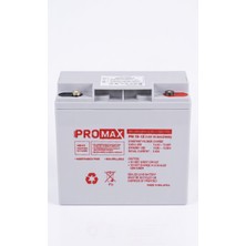 Promax 12V 18AH Tam Bakımlı Vrla Kuru Akü