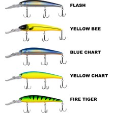 RYUJI Ryujı Deep Fısh 12.5cm, 19GR Fire Tiger