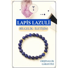 Orenda Design Lapis Lazuli Doğal Taş Bileklik (Bilgelik ve Iletişim) 1.kalite Doğal Taş