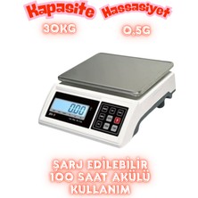 Tem Baterist Jcs-Bı 30KG-1G Tartım Terazisi