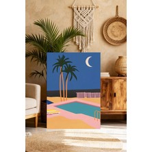 Mgi Design Sanatsal Pembe Eklektik Tablo Vintage Etkili Kanvas Tablo Mutfak Dekoru