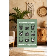 Mgi Design Lüks Kokteyl Tablosu Boho Stilinde Kanvas Tablo Yatak Odası Tablosu