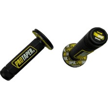 Motosvn Motosiklet Cg Cross Scooter Protaper Elcik Slikonlu  Siyah-Sarı