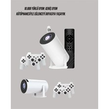 Zero Land Depomix Kablosuz 4K Projeksiyon – Wi‑fi 6 & Bluetooth 5.0 ile Oyun ve Uygulama Merkezli
