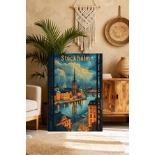 Mgi Design Özgün Vintage Seyahat Posteri Modern Tarzda Kanvas Tablo Lüks Duvar Sanatı