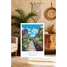 Mgi Design Estetik Vintage Seyahat Posteri Bohem Kanvas Tablo Yatak Odası Tablosu