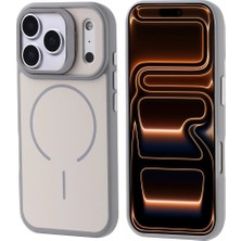 Apple iPhone 17 Pro Max Kılıf M-Safe Şarj Özellikli Kamera Standlı Zore Notron Kapak