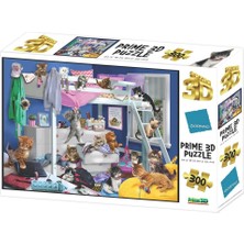 Prime 3D Giordano Yatak Odası Kedileri Puzzle 300 Parça