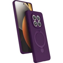 Cosmotex Newface Xiaomi Redmi Note 15 Pro 5g Regal Magsafe Standlı Kapak - Derin Mor