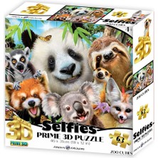 Prime 3D Hayvanat Bahçesi Şirinleri Selfie Puzzle 63 Parça