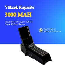 Ümit Maker Philips Speedpro Aqua FC6728 Dikey Süpürge 3000 Mah 25.2 V Batarya – Orjinal Uyumlu Uzun Ömürlü, Maksimum Performans Pil