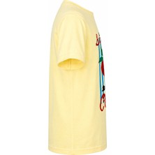 Trender Çilek Baskı Sarı Kız Çocuk T-Shirt 8041