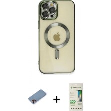 Pileli Store Pilelistore™ iPhone 12 Pro Max Kılıf Nova Işık Özel Seri - Siyah 20D Premium Cam Ekran Koruyucu + Shine Kamera Lens Koruma Cam - Pe