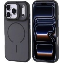 Apple iPhone 17 Pro Kılıf M-Safe Şarj Özellikli Kamera Standlı Zore Notron Kapak