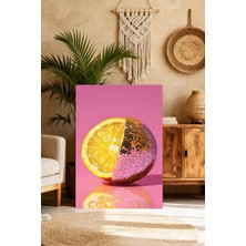 Mgi Design Estetik Pembe Modern Sanat Boho Stilinde Kanvas Tablo Salon Dekoru