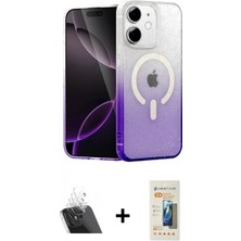 Marsilyan™- iPhone 11 Kılıf Eksen Minimal Özel Seri - Siyah 6d Mat Seramik Hayalet Nano Ekran Koruyucu + Kamera Lens Koruma Cam - Sf