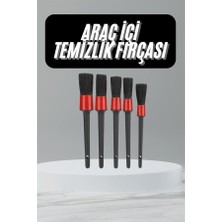 Zero Land Depomix 5 Adet Oto Detaylı Temizleyici Araç Içi Temizlik Fırça Seti Koltuk Döşeme Kapı Toz Alma Fırçası