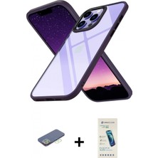Pileli Store Pilelistore™ iPhone 13 Pro Max Kılıf Nova Işık Serisi - Şeffaf Pasifik Cam Ekran Koruyucu + Renkli Kamera Lens Koruma Cam - Yl